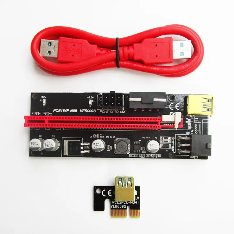 

PCI-E Graphics Card Extension Cable Adapter Cable USB3.0 Adapter Card PCIE1X To 16X Black King Kong USB To PCI Slot Adapter Card