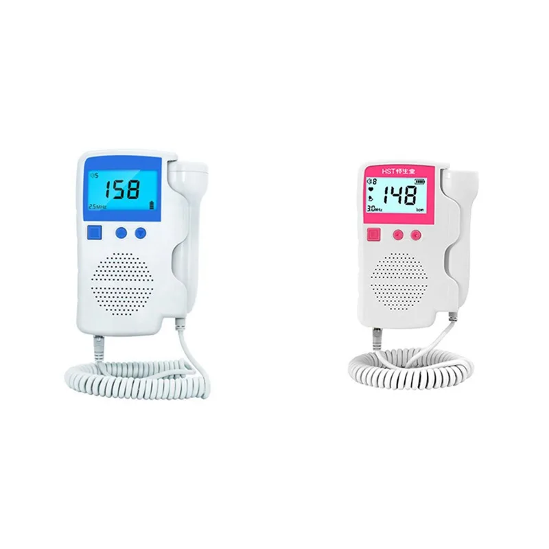 

Fetal Doppler Upgraded Fetal Home Pregnancy Heart Rate Monitor Baby Fetal Heart Rate Detector LCD Display No Radiation