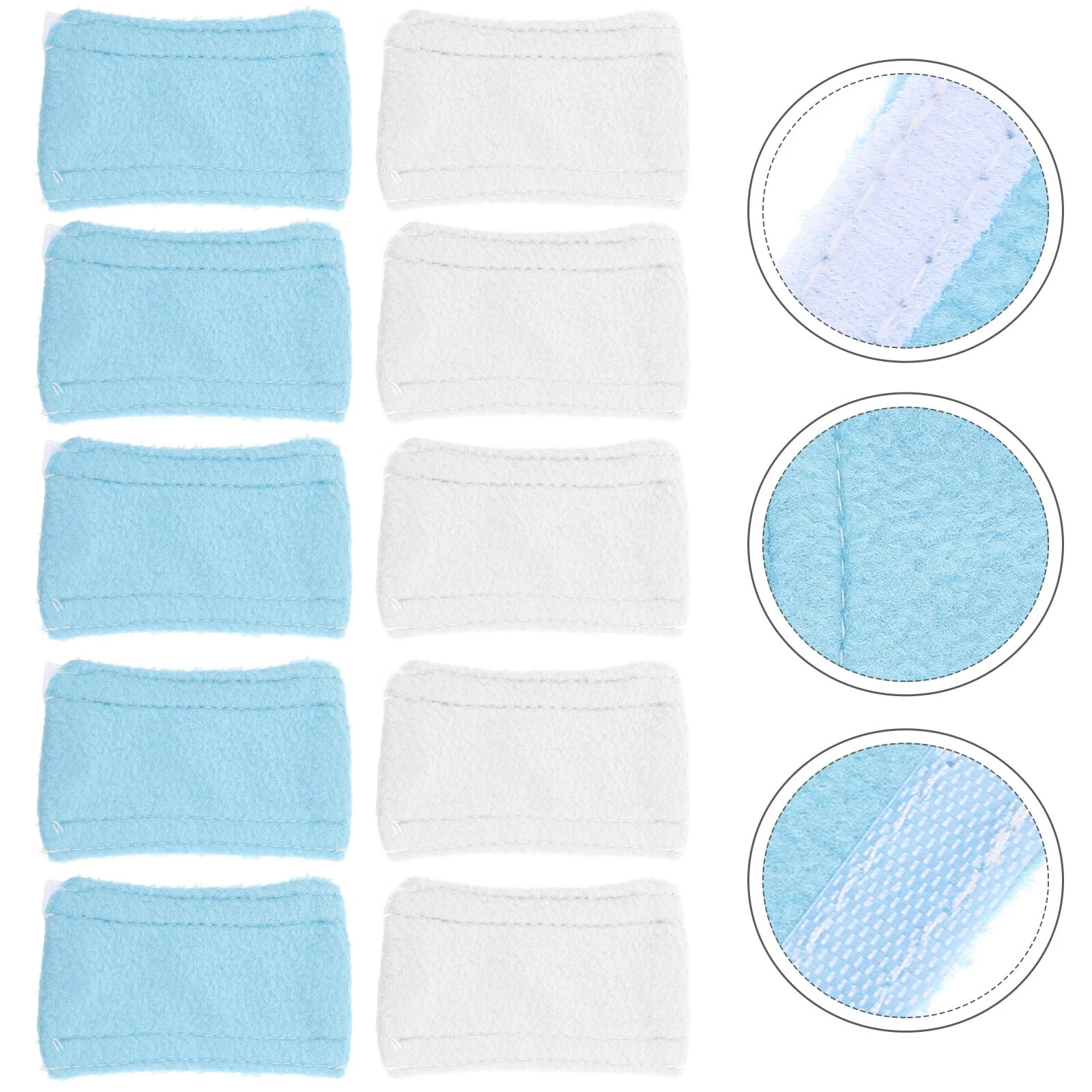 

10 Pcs Ear Pads Nasal Patients Comfy Set Intubation Cannula Protection Fabric Cushions