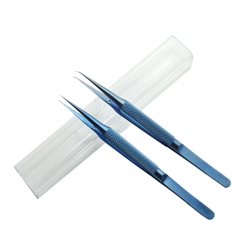

Titanium Alloy Tweezers 0.1mm Precision Fingerprint Tweezers Curved Head Tweezer