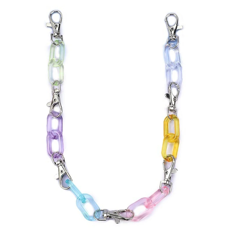 

Аксессуары в стиле Харадзюку Y2k, геометрический брелок карамельных цветов, цепочка на талию и брюки для женщин, Ювелирное Украшение для тела...