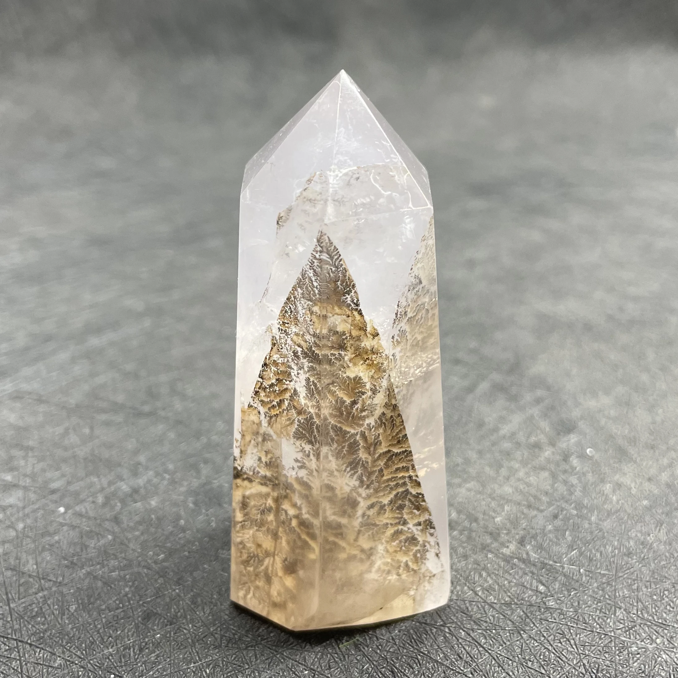 

112 г натуральная кристаллическая башня, прозрачная кварцевая палочка, Кварцевая палочка, украшение, полированный белый кристалл, обелисцеление, подарок рейки W26