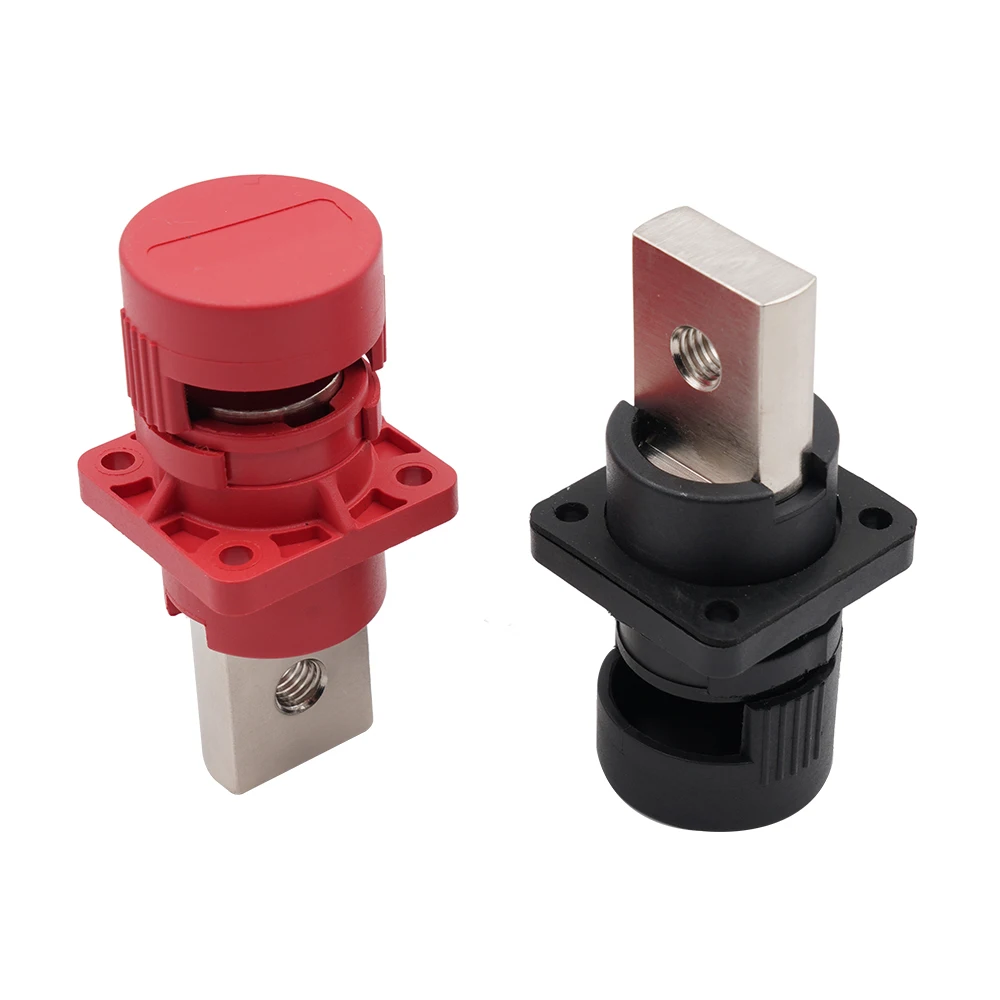 1pc 400A Through-wall Terminal New Energy Storage Lithium Battery Positive And Negative Copper Connector |