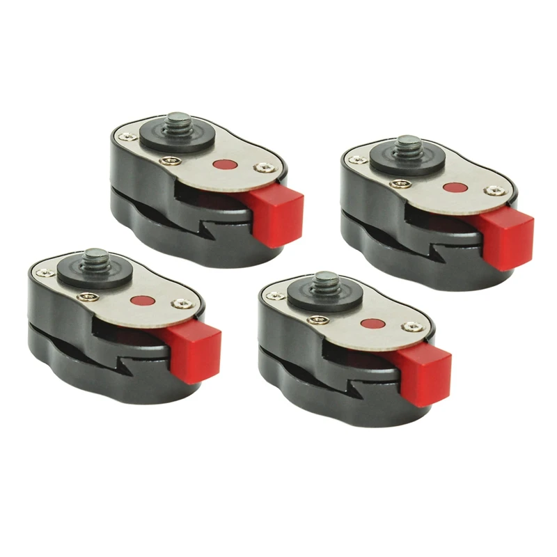 

4X Professional 1/4Inch Mini Quick Release Plate System for Any Tripod, Articulated Arm Mount with to 4 Lb Capacity
