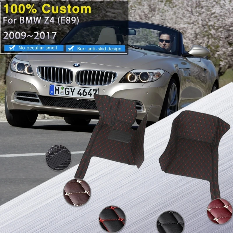 

Car Floor Mats For BMW Z4 E89 2009~2017 Durable Leather Mat Rugs Carpets Anti Dirty Pad Car Accessories Interior Parts 2010 2011