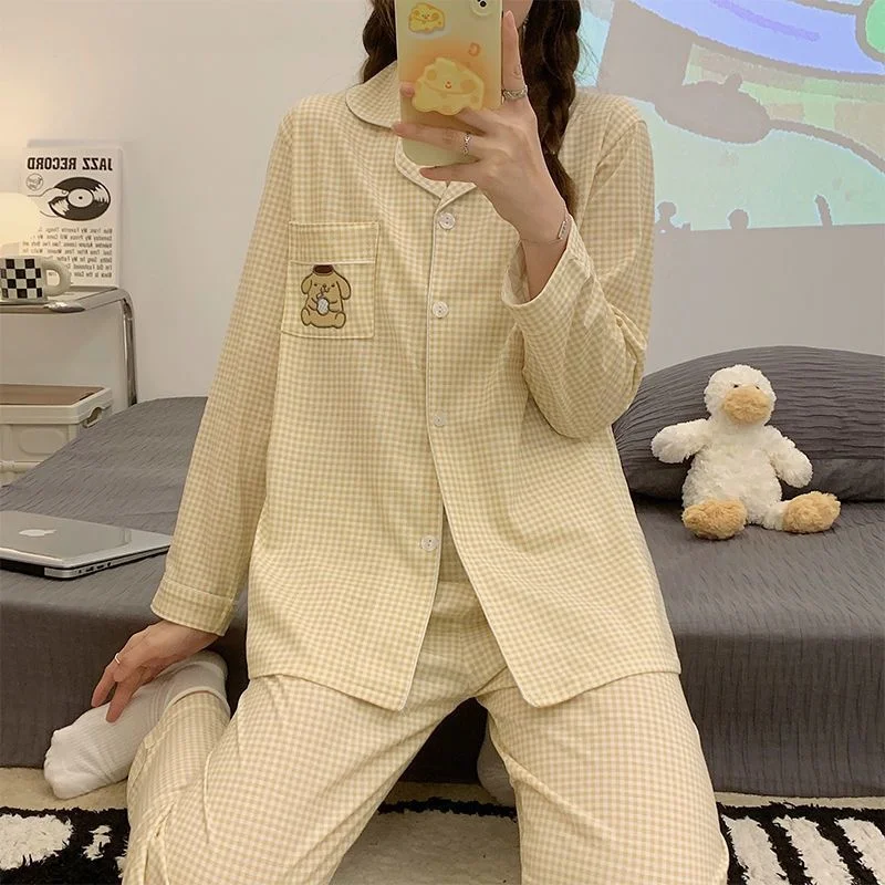 Autumn Pure Cotton Pajamas Female 2022 New Net Red High-level Sense Home Clothes Set