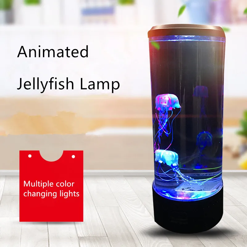 

Intelligent Jellyfish Lamp Color Changing Remote Control Aquarium Tank Birthday Gift USB Charging LED Night Light Relaxing Mood