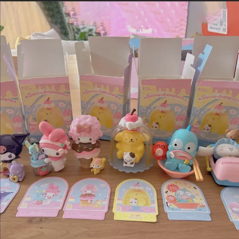 Miniso Sanrio красочная еда Веселая серия фотокартинка Kuromi pacha собака Jade милая кукла