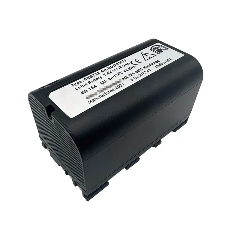 

GEB222 7.4V 6000mAh Li-ion Battery Compatible For LeicaTS02 TS06 TS09 TPS1200 Total Stations GEB222 Battery