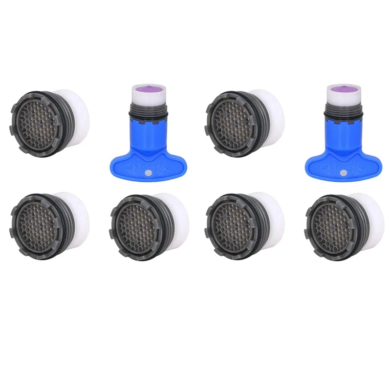 

2 Set 1.2GPM Faucet Replacement Part Insert Filter, Restrictor Aerator, 18.5Mm, (Blue+Black)