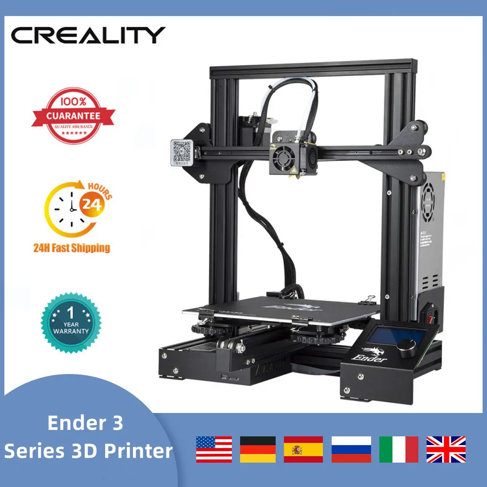 

3D-принтер CREALITY Ender-3/Ender-3 Neo/Ender 3 V2, высокоточный Профессиональный FDM принтер с функцией возобновления печати на рабочем столе