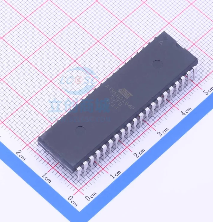 

1PCS/LOTE ATMEGA164P-20PU Package DIP-40 New Original Genuine Processor/microcontroller IC Chip
