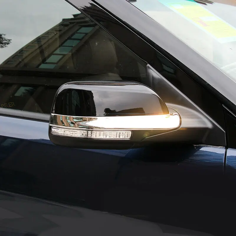 

Для Ford Explorer 2016-2018 2019 хромированный боковой дверной зеркальный Полосатый чехол отделка 2 шт.