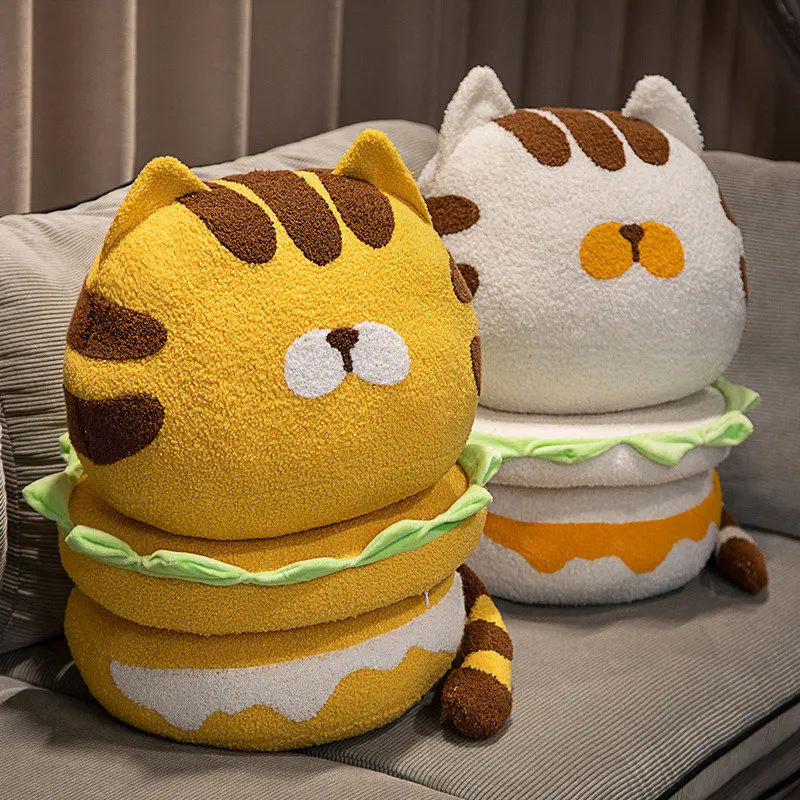 1 шт., мягкая декоративная подушка в виде мультяшного кота, 35 см