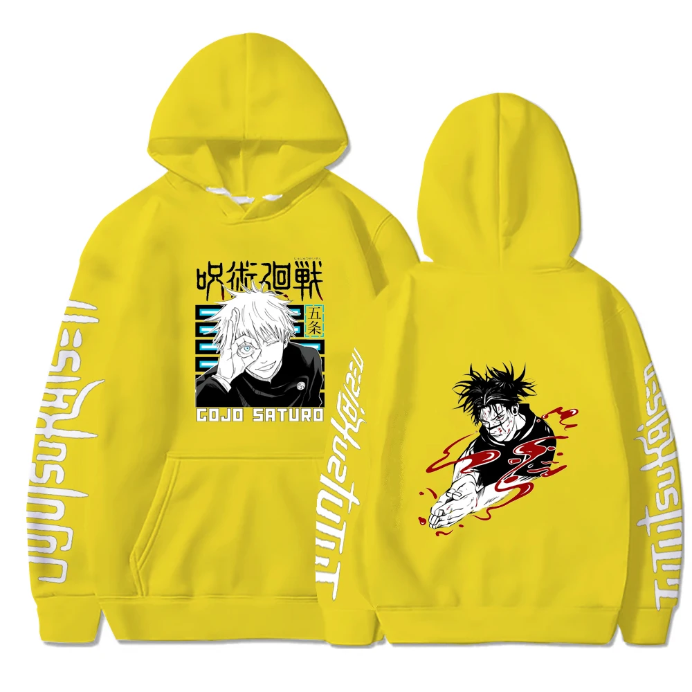 Толстовки Harajuku Jujutsu Kaisen толстовки для мужчин Toji Manga мужская одежда аниме Gojou Satoru