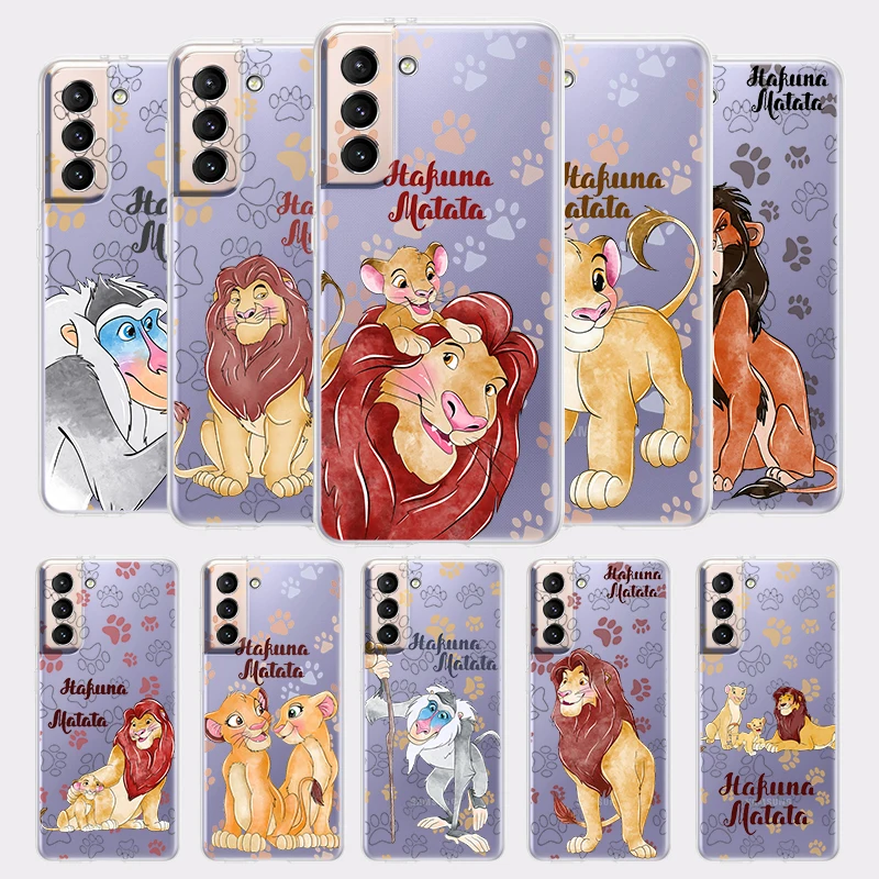 

The Lion King Hakuna For Samsung Galaxy S23 S22 S21 S20 Ultra Plus Pro S10 S9 S8 S7 4G 5G Soft Transparent Phone Case Coque Capa