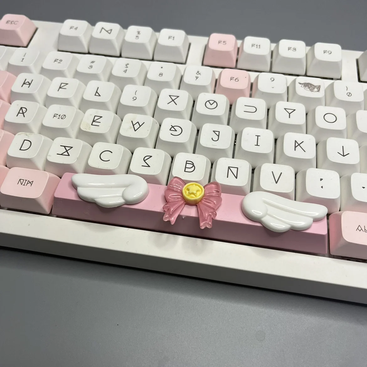 Клавиатура Механическая сделай сам с милыми волшебными крыльями любви 6 25u