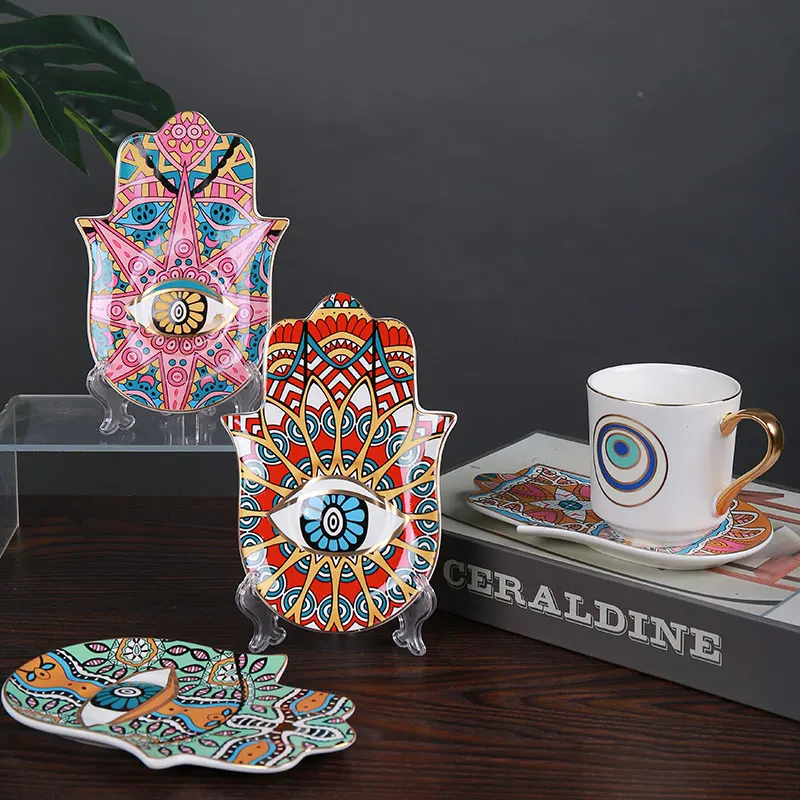 Чай Кофе Cups-6.8oz костяной фарфор Красивая чайная чашка с подходящими