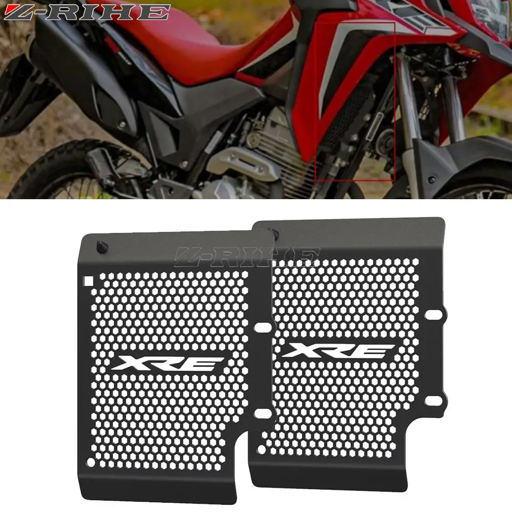

For Honda XRE300 XRE 300 2016-2023 Motorcycle Oil Cooler Guard Protector Radiator Grille Protection Cover XRE-300 2022 2021 2020