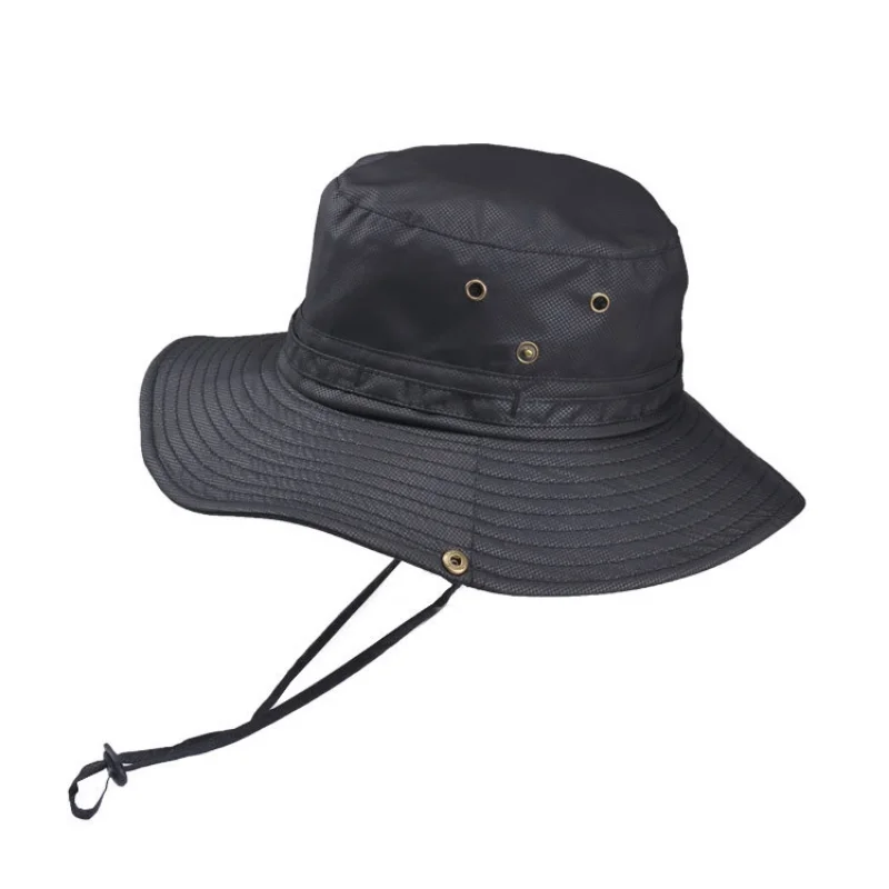 

Women's Bucket Hat Foldable Solid Color Light Hiking Hat Big Brim Waterproof Outdoor Camping Fishing Cap Couple Anti-UV Sun Cap