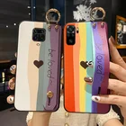 Чехол для Xiaomi Redmi Note 11 10 9 8 7 Pro 10X Mi 9 10 11 11X A3 Lite CC9 Poco X2 X3, мягкий силиконовый чехол-держатель для телефона с ремешком на запястье