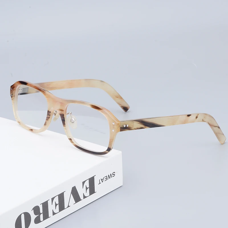 

Натуральные оправы для очков Ox hron, оригинальные фотохромные высококачественные роскошные светлые очки, мужские очки по рецепту с фотохромн...