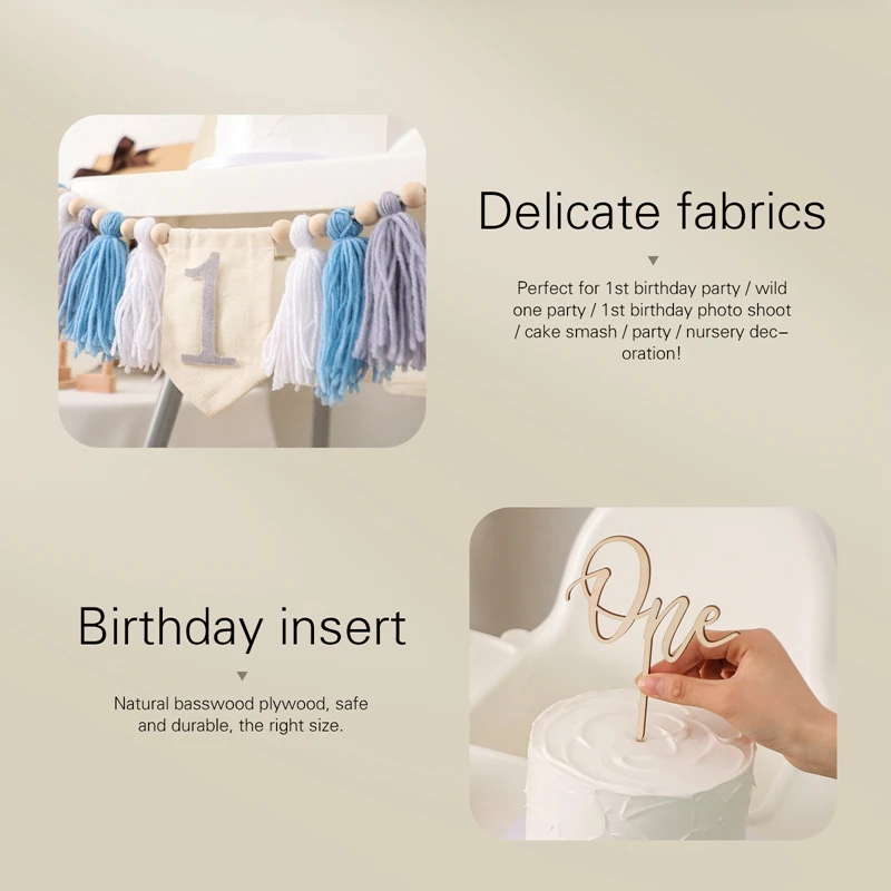 Детский фотографический баннер с кисточками для новорожденных