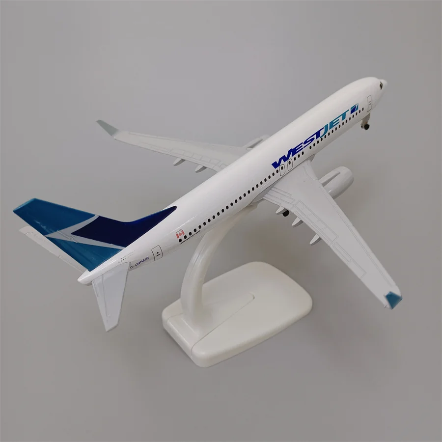 Новинка модель самолета из металлического сплава 20 см воздуховода в Канаде WESTJET