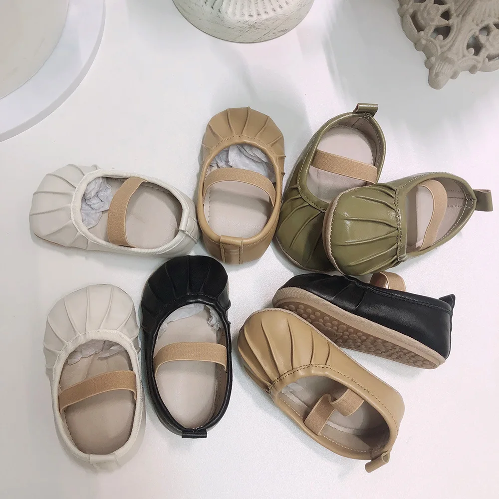 

Spring Autumn Korean Baby First Walking Shoes Girls Prewalkers Crib Shoes Toddler Princess Shoes Flats Newborn Booties