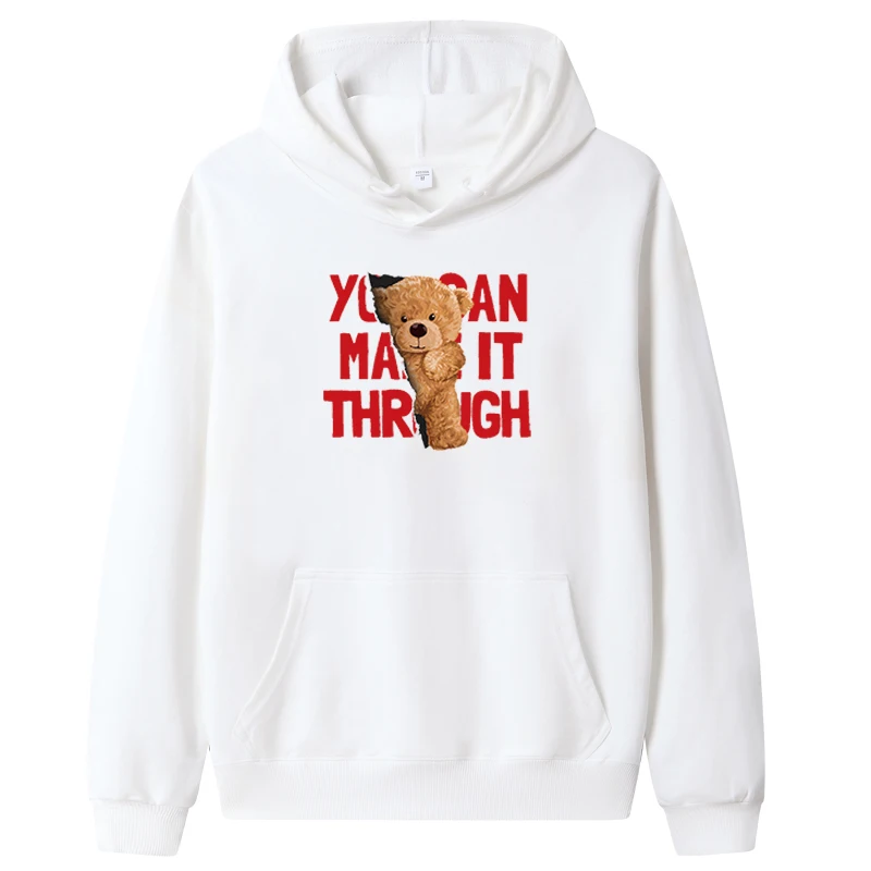 

Hoodies Men Print Sweatshirt Long Sleeve Cotton Hip-pop Streatwear Sweatshirt With Hood Anime Clothing Oversized 4XL 5XL