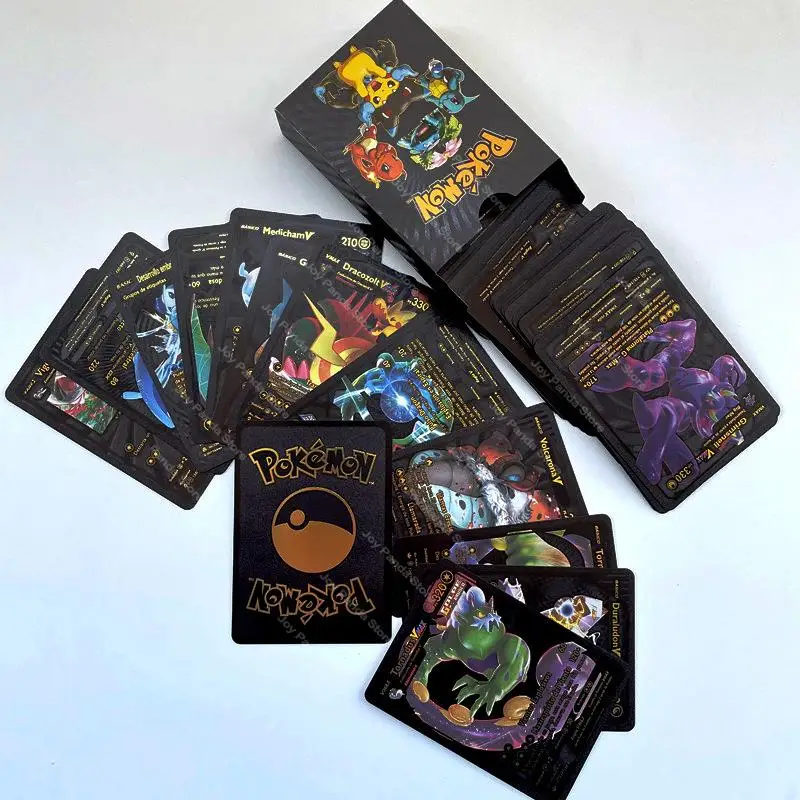 

New 11-55pcs Pokemon Cards Gold Silver Vmax GX Card Charizard Pikachu Rare Collection Battle Trainer Card Box Child Toy Gift Hot