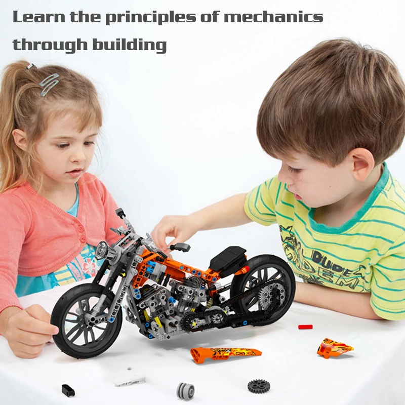 

Motorcycle Racing Building Blocks Motorcycle Locomotive Model Bricks Educational Toys For Children Gift Motorcycle Model