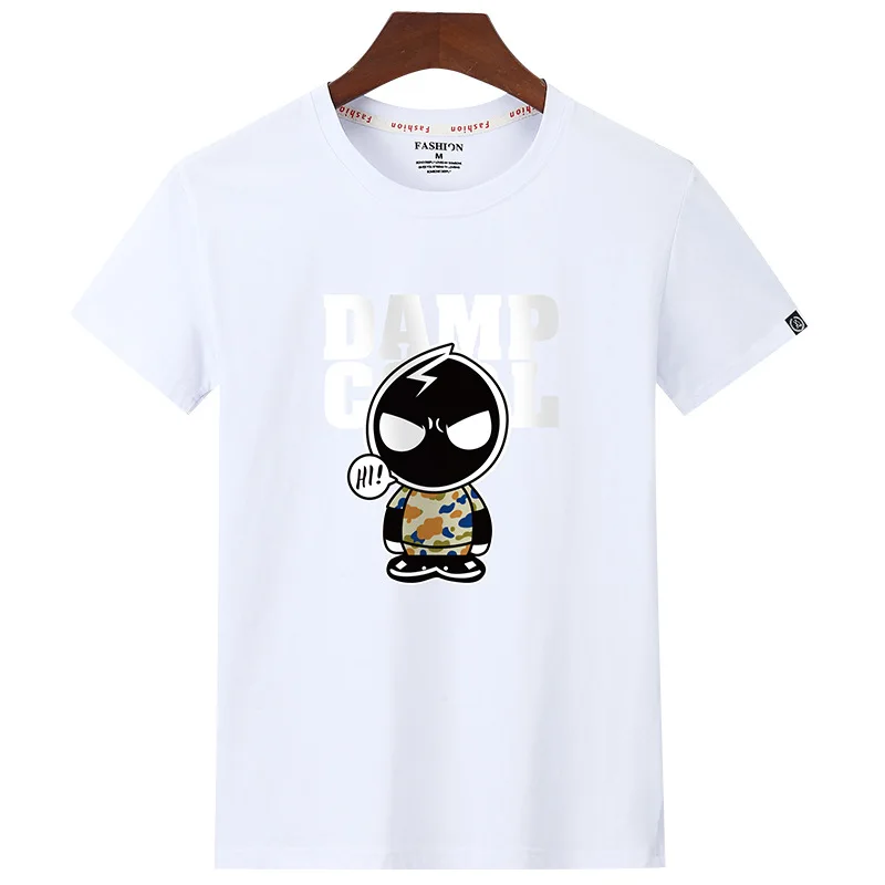 

245 100% cotton digging the moon print funny mens o-neck t shirts fashion men's tops men T-shirt cool men tshirt male men tee