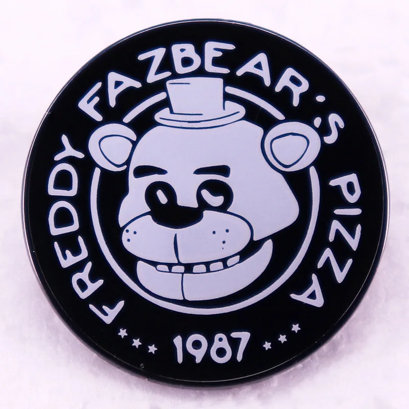 Эмалированные булавки Пять ночей в Фредди значок ужасов с медведем на лацкане