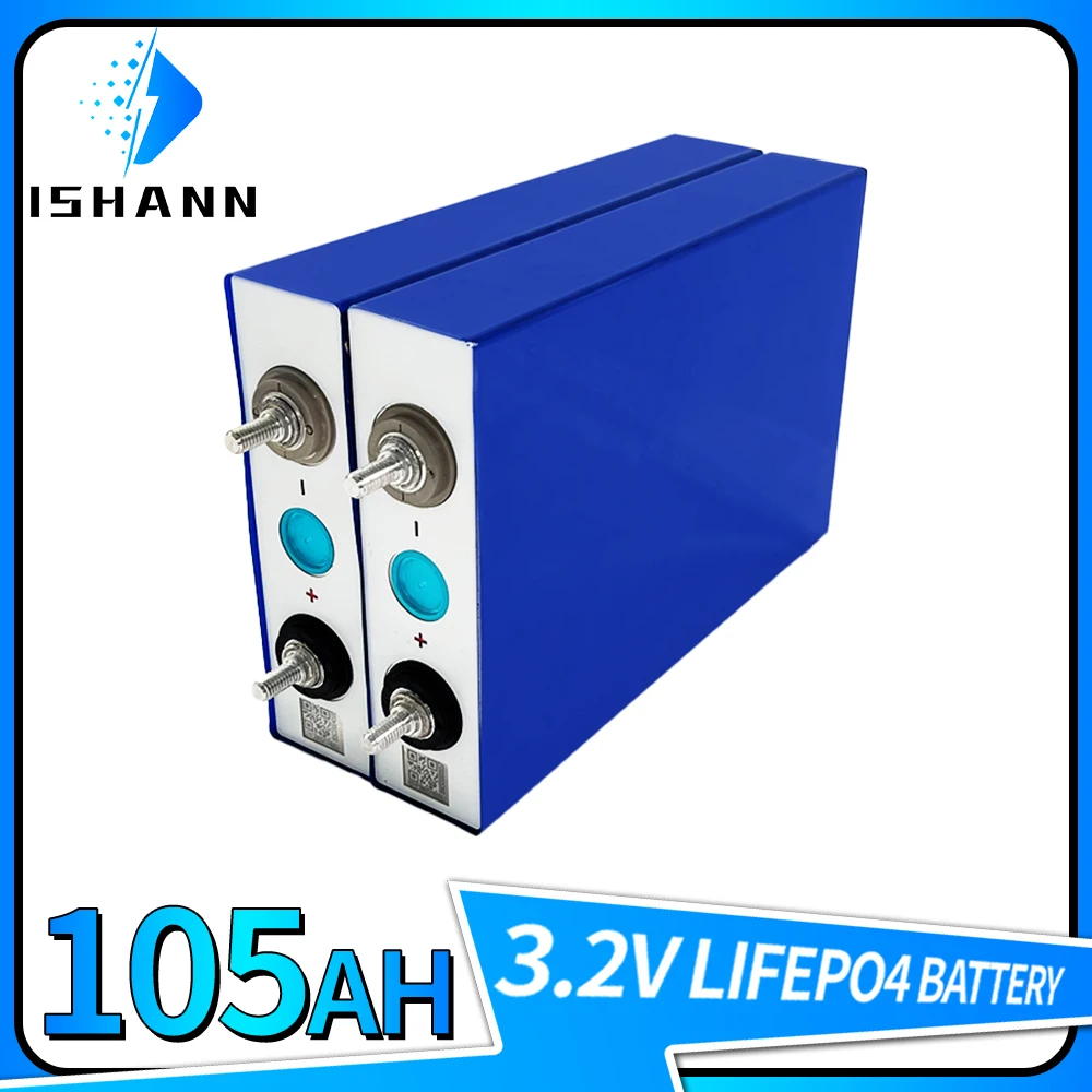 

4/8/16/32 шт. Lifepo4 105Ah аккумулятор 3,2 V глубокий цикл призматический для хранения солнечной энергии RV EV лодки фургонов ячейки с басами