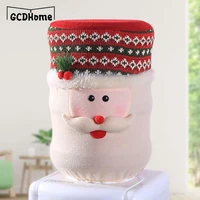 bucket water dispenser cover dustpfoof christmas snowman decoration santa claus home xmas navidad christmas party diy festival