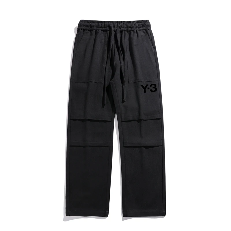 

Y-3 Y3 22AW осенне-зимняя модная мужская универсальная прямая одежда на шнуровке с широкими штанинами для отдыха и работы