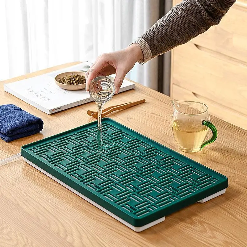 

Home Decoration Bamboo Tray Decor Plates for Food Tea Table Serving Trays Decorative Luxury Wooden Plate Salver Tables Wood Meal