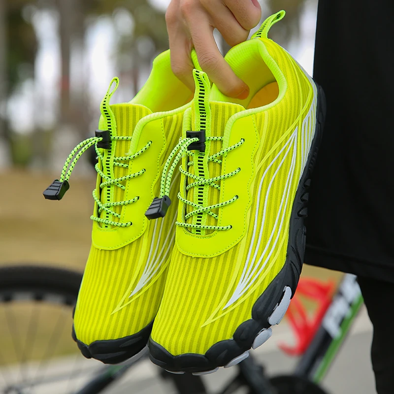 JIEMIAO Quick Dry Hiking Shoes Lightweight Outdoor Climbing Shockproof Jogging Sneakers Men Women Soft Upstream Trekking Shoes