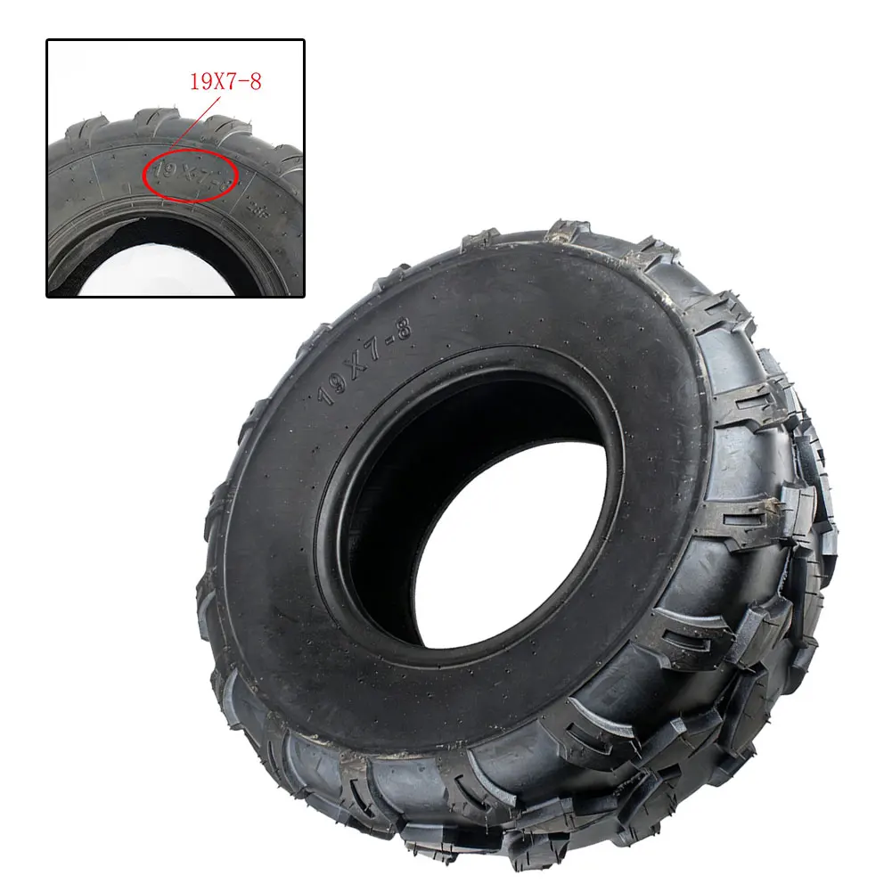 Колесный диск 19x7.00-8 в сборе с шиной и подшипниками 6202RS для квадроциклов и картов, серебристый, запчасть для четырехколесного транспорта (art.: 3920da22f423c) - 3920da22f423c