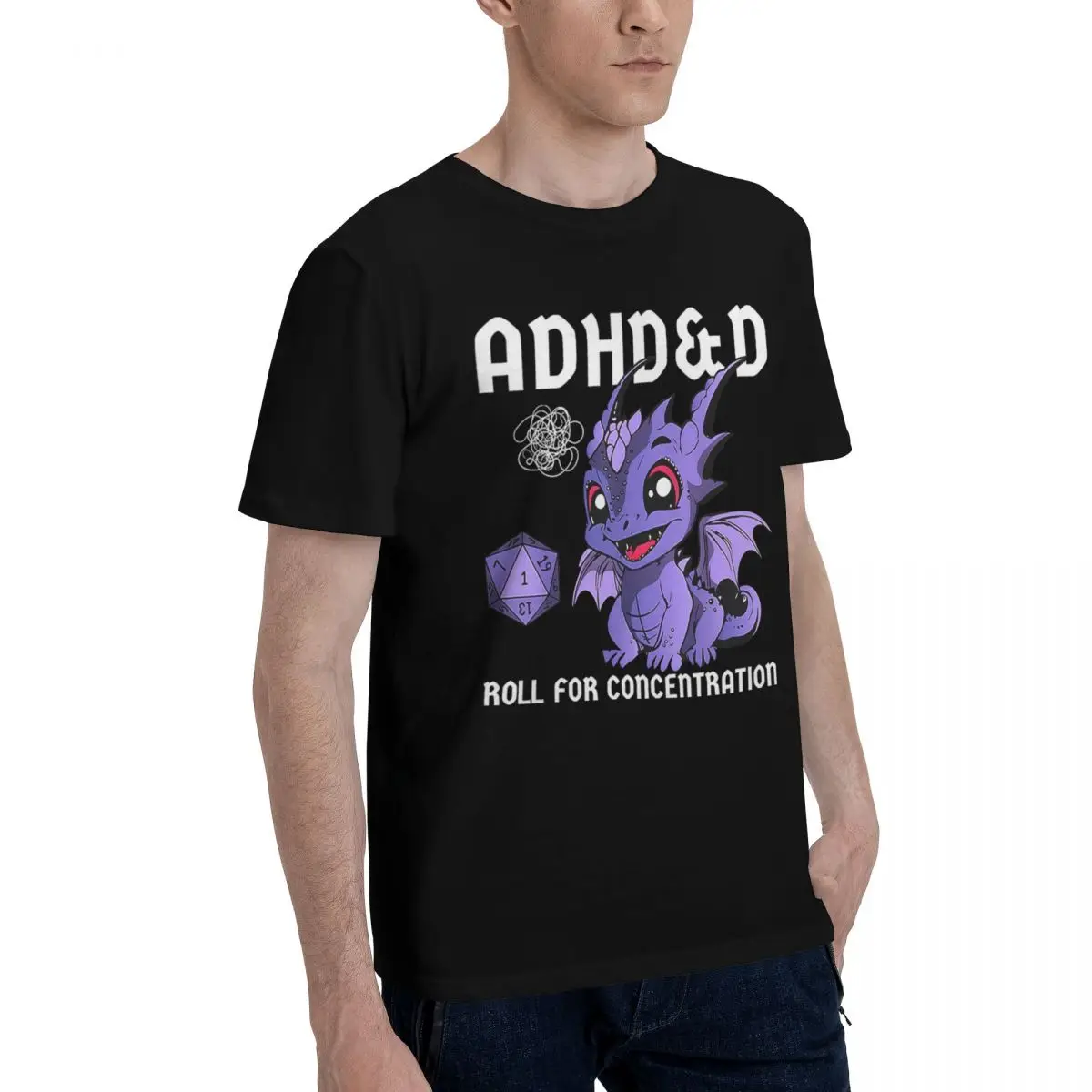 ADHD&ampD Рулон для концентрации 100% хлопок Повседневная дышащая удобная мужская