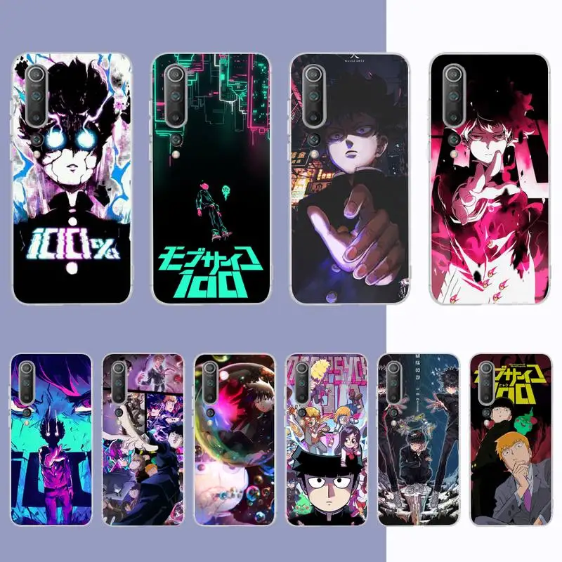 

YNDFCNB Mob Psycho 100 Phone Case for Samsung S21 A10 for Redmi Note 7 9 for Huawei P30Pro Honor 8X 10i cover