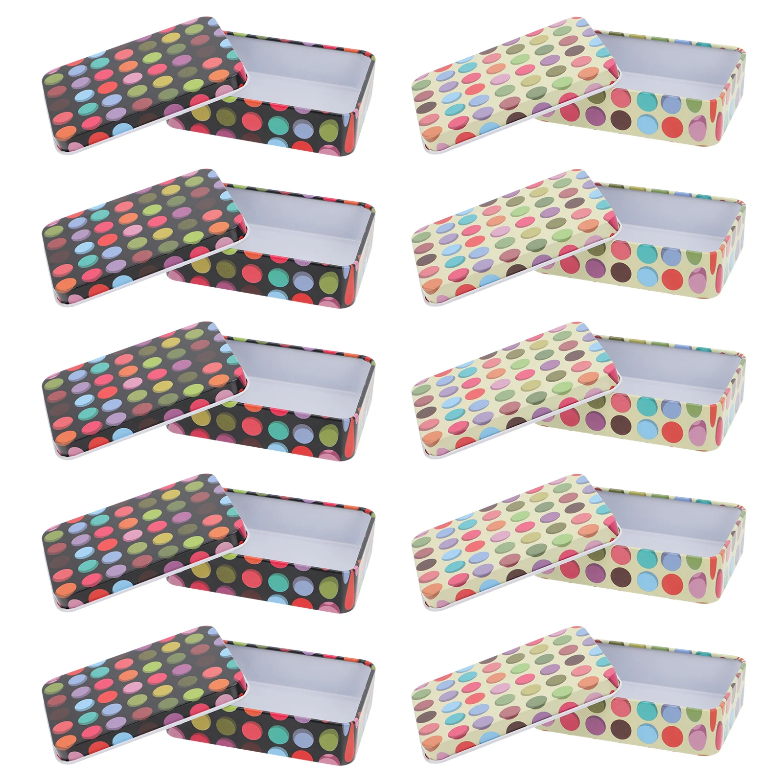 

10Pcs Candy Storage Boxes Candy Containers Wave Point Sweets Storage Holders