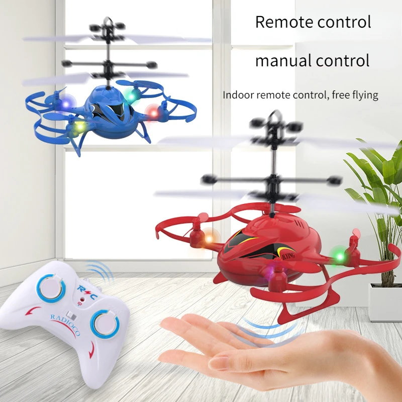 

Mini Quadcopter Drone Drone Infraed Induction Aircraft Flying Helicopter Flashing Light Toy Gift Present For Kids Drones