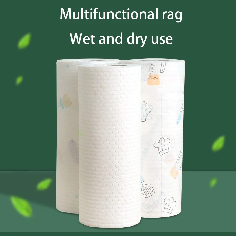 Disposable household towel portable non-woven face towel wet and dry cleaning cloth printing rag household daily necessities