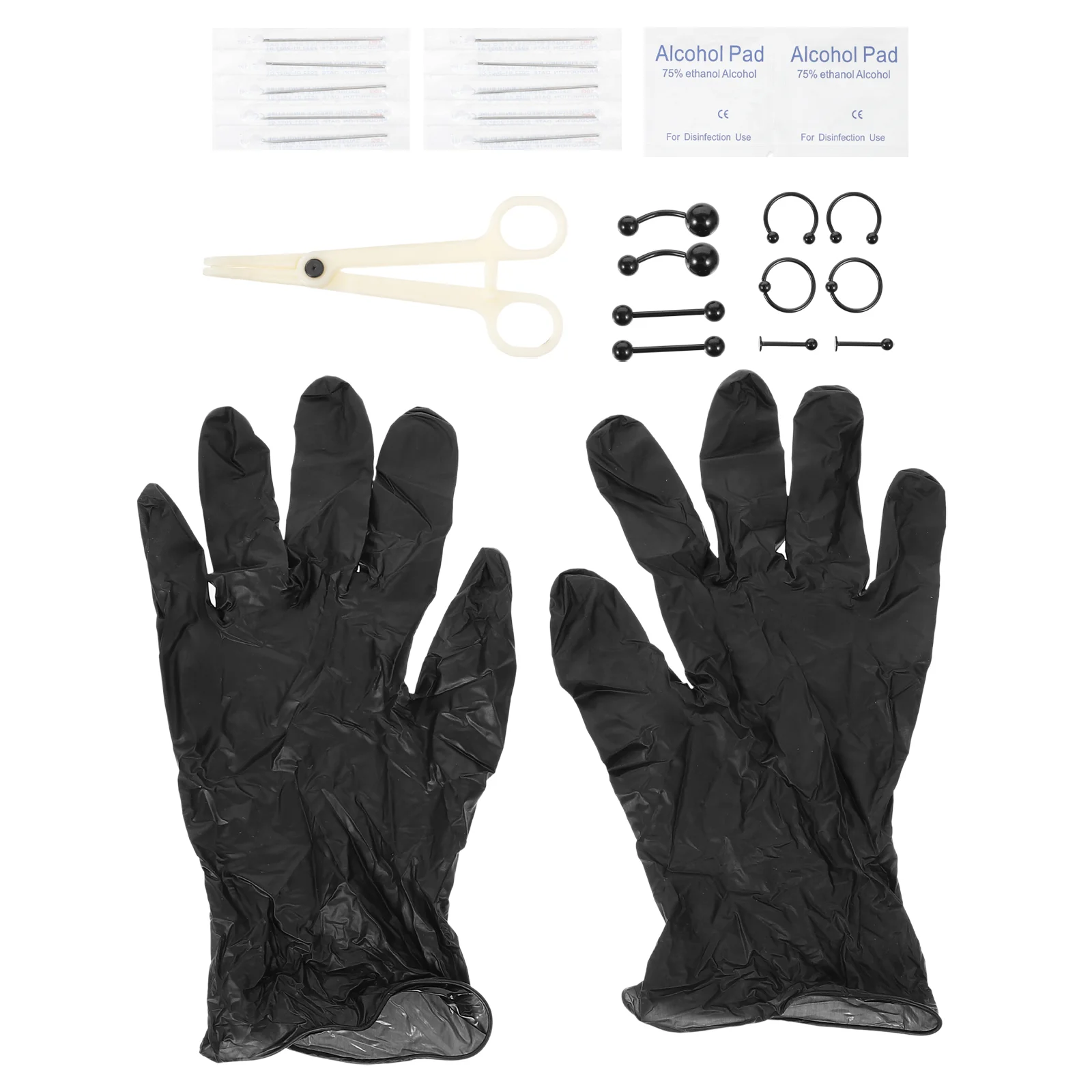 

Набор инструментов для носовой перегородки, тела, зажим, пинцет, живот, пупок, набор профессиональных инструментов, одноразовые кольца, инст...