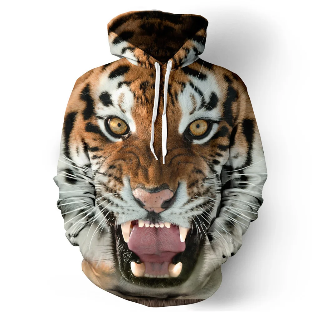 

2022 New Men's Hoodies for Men Women 3D Printing animal Hoodies Sweatshirt Men's Fashion Hip Hop Casual Pullover Clothing