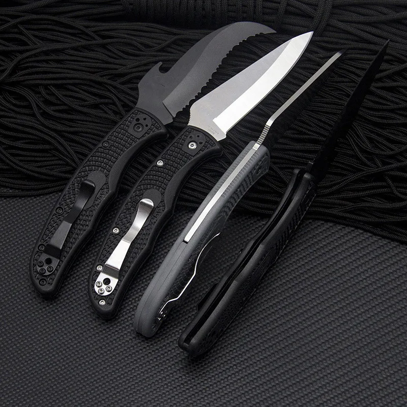 Качественный складной нож для кемпинга и выживания на природе D2 |