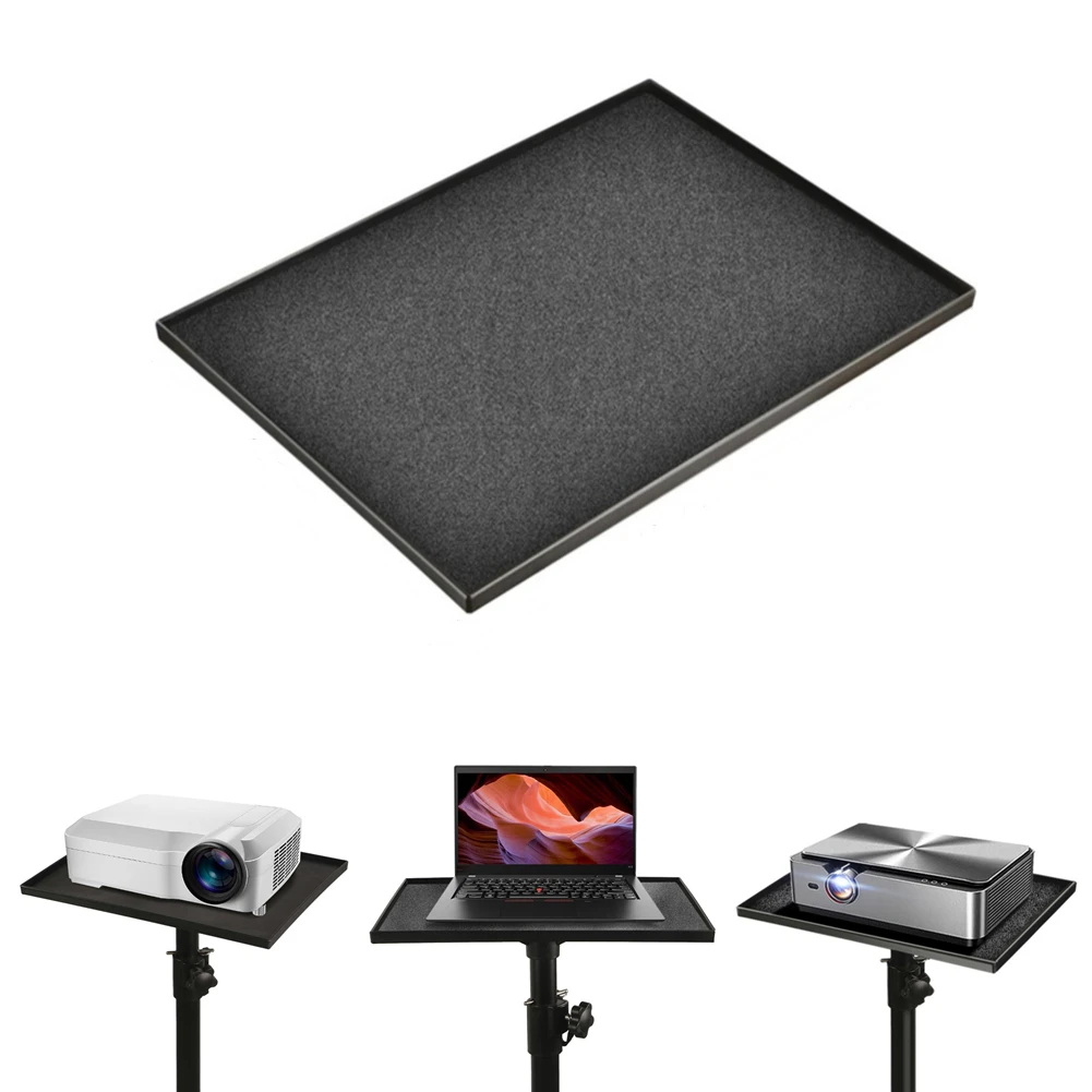 

For Laptop DJ Karaoke Holder Projectors Tray Platform Tripod Stand 1/4in Adapter Laptop Notebook Bracket 34x24 Cm
