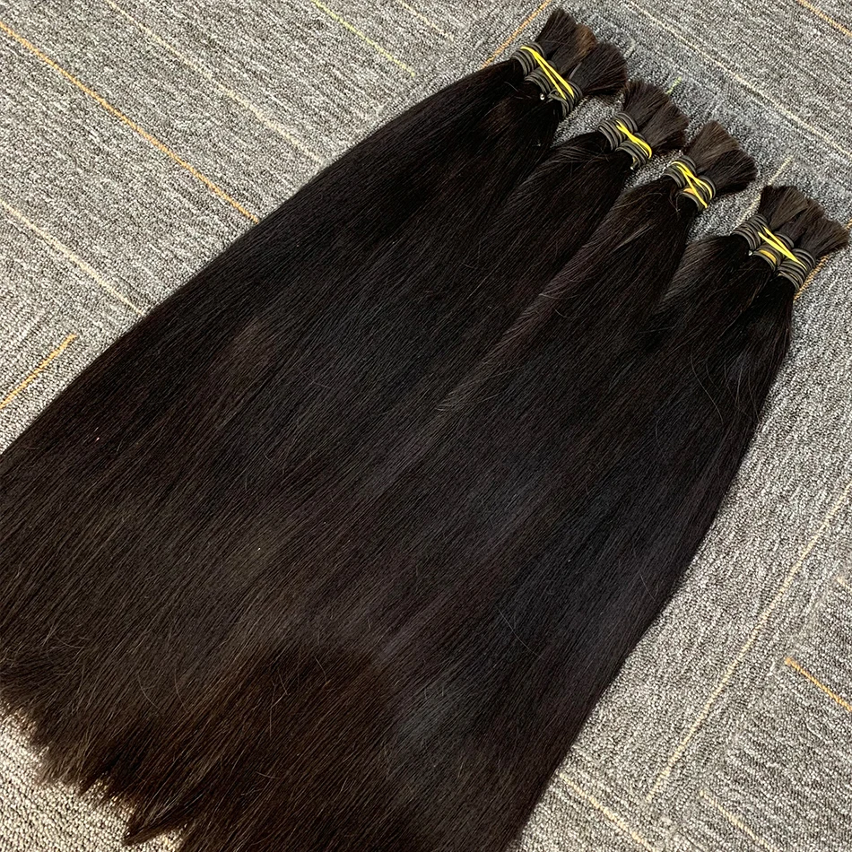 10A девственные 100% натуральные черные прямые человеческие волосы оптом для